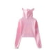 thumbnail image 2 of Sudadera Recortada con Orejas de Gato de Apoyo de BTS Surrounding, 2 of 3