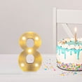 thumbnail image 4 of Fiudx Lámpara con Letras Led Decorativas, Luz Nocturna Tipo Marquesina, Decoración Versátil para El Hogar, Celebraciones de Cumpleaños y Bodas, Ambiente Romántico, Fácil de Usar con Pilas., 4 of 6