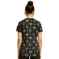 thumbnail image 5 of Cherokee Prints Women Medical Scrubs Top V-Neck Print CK637, 5 of 5