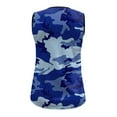 thumbnail image 5 of Wioihee Men's Tank Top Camo Muscle Workout Gym Shirts Moisture Wicking Lightweight Summer Casual Sleeveless Shirts Blue 6(M), 5 of 5