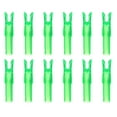 thumbnail image 1 of Uxcell Archery Arrow Nocks, Plastic Nocks Replacement Arrows Tail Accessory-Fitting For (DIY Hunting Shooting/Compound/Recurve Bow) 6.2MM/0.24" ID & 12 Pcs & Plastic & Transparent Green, 1 of 6