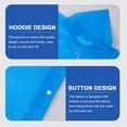 thumbnail image 6 of WHAMVOX Portable Adult Poncho Convenient Raincoat Rain Ponchos for Women Outdoor Accessory, 6 of 8