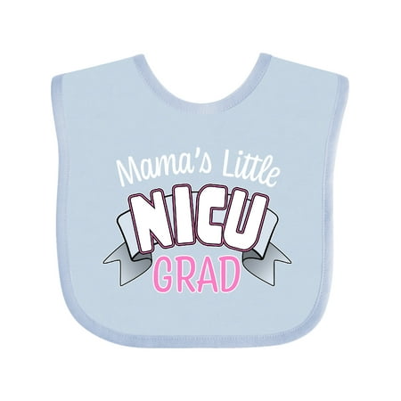 

Inktastic Mama s Little Nicu Grad in Pink with Banner Gift Baby Boy or Baby Girl Bib