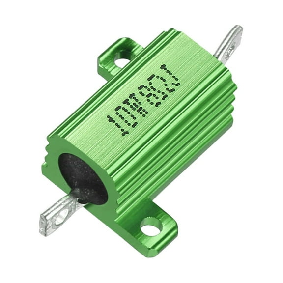 Aluminum Case Resistor 10W 8 Ohm Green Wirewound for  with Rod Post 10W8RJ