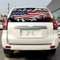 thumbnail image 5 of Rear Window Graphic Decal For SUV jeep PICK-UP TRUCK  P469 American Flag PERFORATED VINYL TINT Sticker Window Tint, 5 of 5