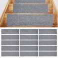 thumbnail image 3 of Alfombra De Escalera, Peldaños De Escalera De Poliéster Antideslizante Suave 15 Piezas Para El Hogar Para La Oficina, 3 of 7
