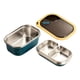 thumbnail image 1 of Fiambrera portátil Bento de acero inoxidable de 1,2 L con válvula hermética 2 niveles azul, 1 of 9