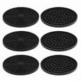 thumbnail image 2 of Posavasos de Goma Silicona Redondos Negros (Juego 6) Antideslizantes Perfectos para Hogares y Bares, 2 of 5