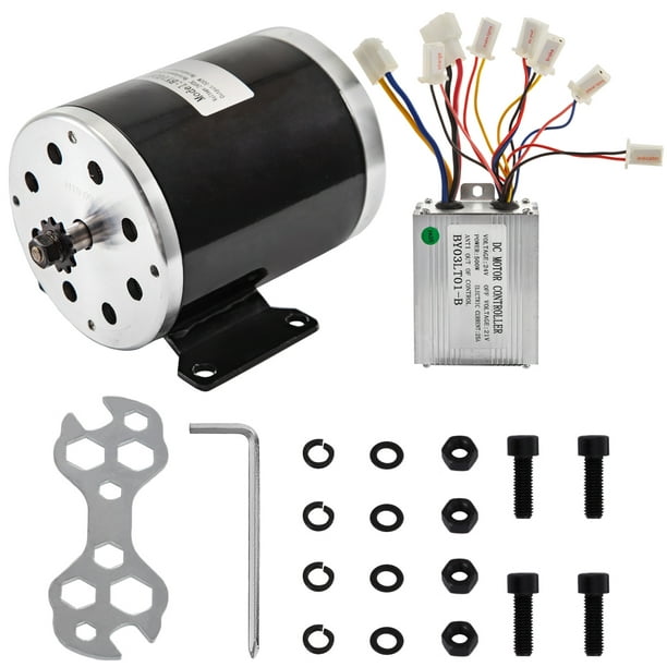 500W 24V DC Electric Motor w Reverse Control Box Low Noise Durable Brush  Motor - Walmart.com  Photo 24v 500w Brushed Speed Controller Reverse Switch Wiring Diagram    Walmart