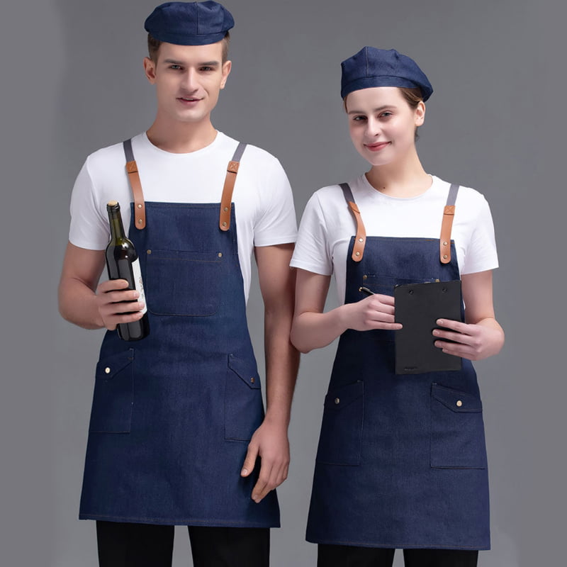 New Chef Cooking Apron Men Women Durable Workwear Painter Salon Stylist Apron 