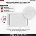 thumbnail image 4 of Rev-A-Shelf 50 Qt Trash Can Replacement Lid, RV-50-LID-13-1-40 (2 Pack), 4 of 12