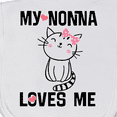 thumbnail image 3 of Inktastic Nonna Loves Me Girls Baby Burp Cloth, 3 of 3