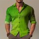 thumbnail image 1 of Camisa de hombre con solapa y pintura salpicada, de lujo, informal, deportiva, ligera, cómoda, suave, diseño de diseñador, nuevo estilo 2024, 1 of 6