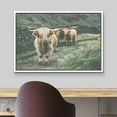 thumbnail image 3 of wall26 Framed Canvas Print Wall Art Washed Out Scotland Highland Country Cow Nature Animals Photography Realism Rustic Scenic Landscape Colorful for Living Room, Bedroom, Office - 16"x24" W, 3 of 5