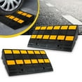 thumbnail image 7 of Pyle PCRBDR44 Heavy Duty Curbside Driveway Threshold Curb Ramp, Black (2 Pack), 7 of 7
