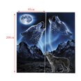 thumbnail image 2 of GROWTH TANK Ensemble de 2 Panneaux Décoration Animale pour Adolescents Rideaux Imprimés 3D Loup, 2 of 9