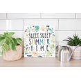 thumbnail image 4 of Sweet Summer Time Peach Green Floral 12 x 12 Wood Wall Sign Plaque, 4 of 4