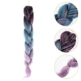 thumbnail image 5 of Multi Colored High Temperature Fiber Braiding Hair for Women Party Decoration Braided Ponytail Extension 2pcs, 5 of 5