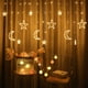 thumbnail image 2 of Cortina de luces LED con estrellas para decoración navideña, decoración exterior, luces de estrellas, diseño de sala de bodas, cadena de luces, 2 of 6