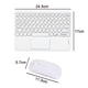 thumbnail image 5 of Retro Round Tablet Bluetooth Keyboard Mouse Set - Blanco Fokelyi 222668-1, 5 of 9