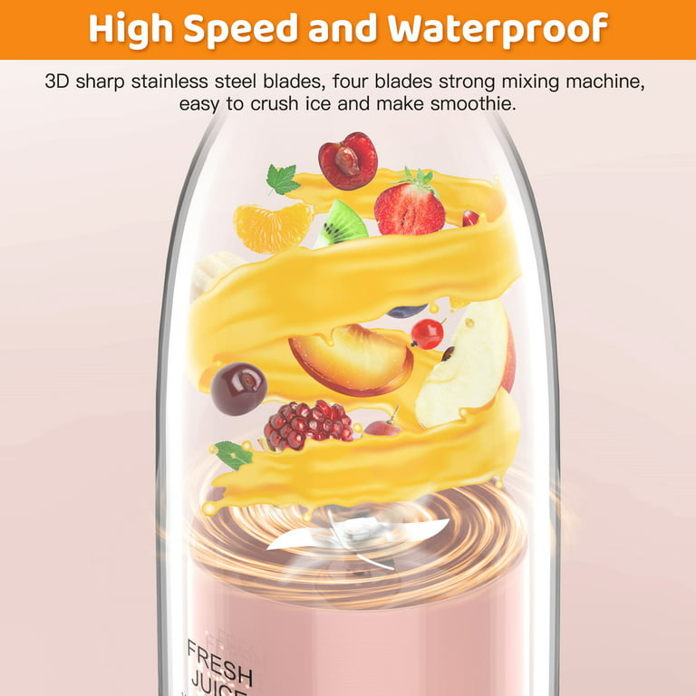 350ml Portable Juice Blender Smoothie Fresh Travel Drink Maker Gym Protein  Shake