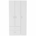 thumbnail image 4 of CoSoTower 2-Drawer 3-Door Armoire White, 4 of 7