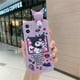 thumbnail image 1 of Sanrio Kuromi-funda de teléfono de silicona con cordón 3D, carcasa suave anticaída para iPhone 14, 13, 12, 11 Pro Max, XR, XS MAX, X Girl Fivean unisex, 1 of 2