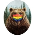 thumbnail image 2 of Heffernan, Lucia 26x32 White Modern Wood Framed Museum Art Print Titled - Bear Pride, 2 of 4