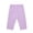 Light Violet, variant on TIREOW Girls Capri Leggings High Waisted Candy Colored Mid Length Sports Tights Workout Yoga Pants Kids Solid Color Leggings