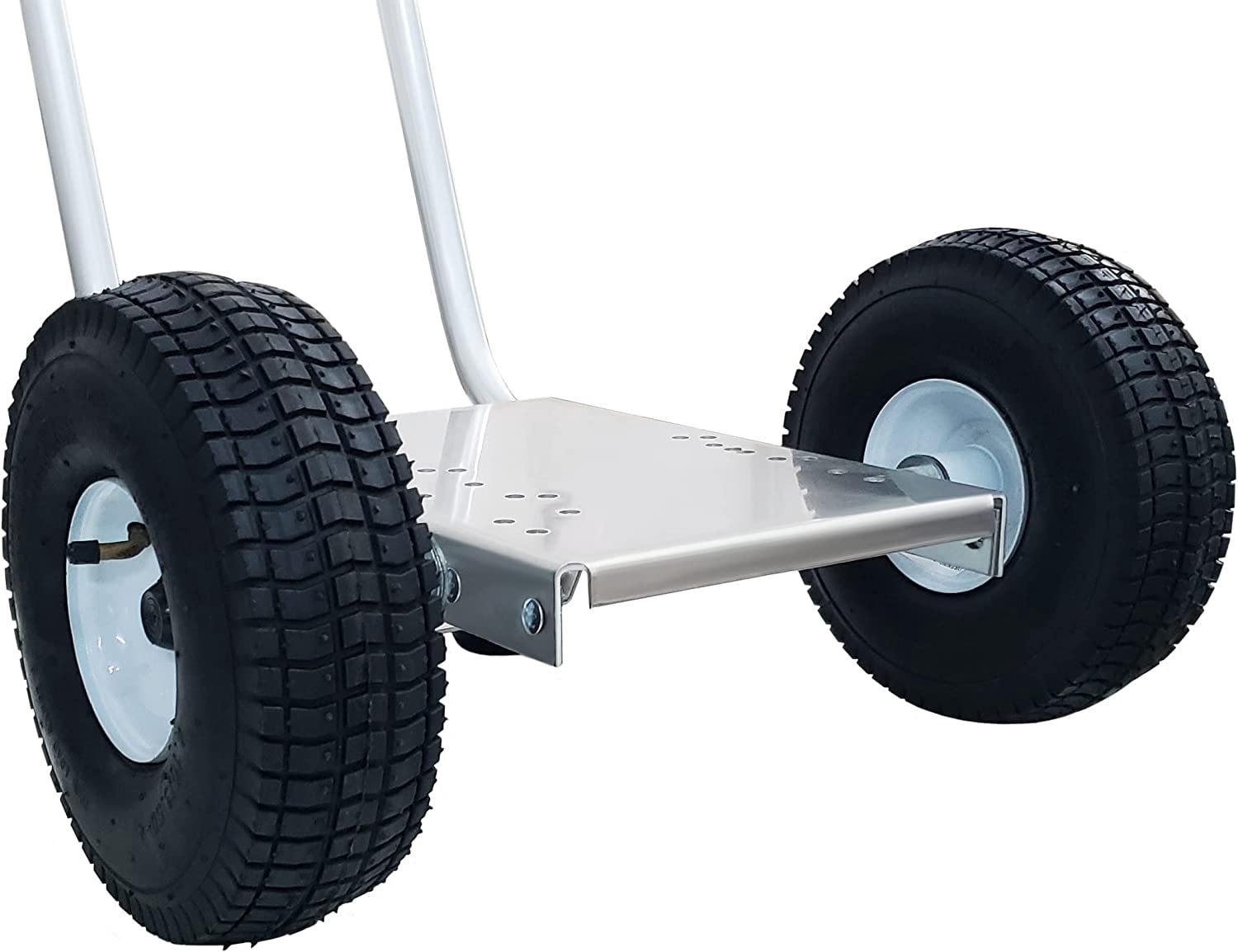 Ultimate Washer Professional Pressure Washer Cart Frame with Wheels and Push Handle (10 x 15, Silver)