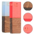 thumbnail image 4 of DIY Resin and Wood Rectangle Charms for Jewelry Making Assorted Color 10Pcs, 4 of 8