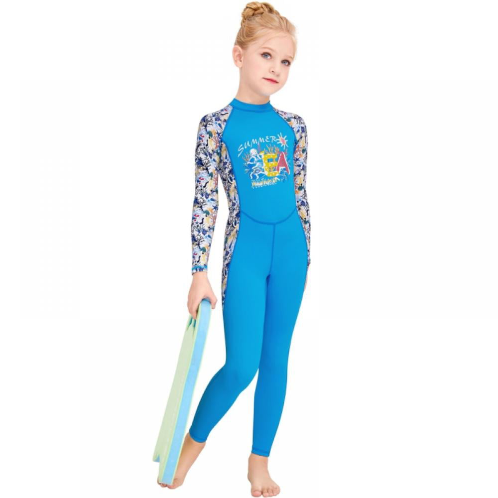 Details about   Thermal Kids Wetsuit Full Body Diving Suit Children Youth One Piece Swimsuit 