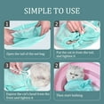 thumbnail image 4 of Filet de Douche pour Chat Sac de Lavage de Chat Réglable Sac de Contention Multifonctionnel pour Bain de Chat, Coupe des Ongles, Nettoyage des Oreilles, Prise de Médicaments (Vert), 4 of 7