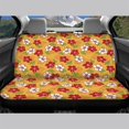thumbnail image 3 of Psesaysky Hibiscus Pineapple Full Wrap Rear Bench Car Seat Cover for Car Interior Automotive, Stretchy All Weather Back Seat Cover Protectors 2 Pack, 3 of 4