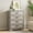B# Gray, variant on LGHM 4 Drawer Dresser, Modern Wood Chest Dresser for Bedroom Livingroom Gray
