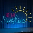 thumbnail image 2 of Glowneon Hello Sunshine Neon Sign, Hello Sunshine Led Sign, Kid Room Decor, Nursery Room Decor, 2 of 4