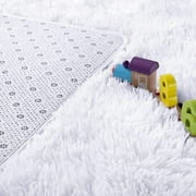 Junovo Super Soft Fluffy Area Rugs Modern Shag Rug for Bedroom Living Room,Cute Carpets for Kids Nursery Girls Home Dorm,5x8,White