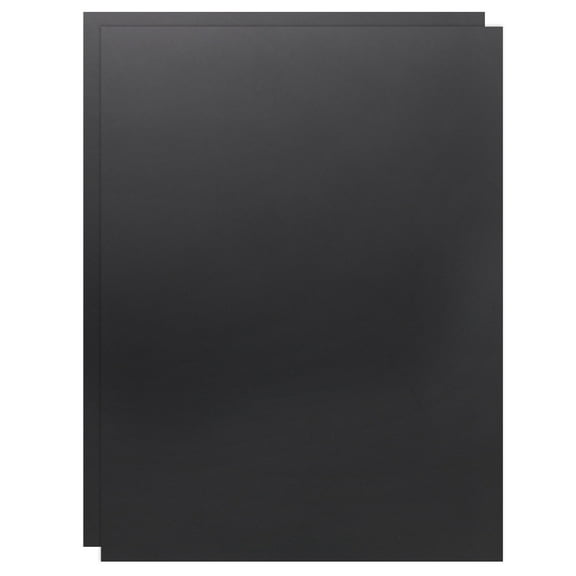 Uxcell 2 Pack ABS Plastic Sheet, 0.02" Thick 12"x16" Flexible Hard Plastic Sheet, Heat Moldable Plastic Panel for DIY Crafts Home Decoration, Black