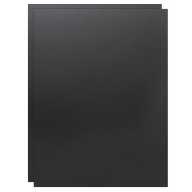 Uxcell 2 Paquete Hoja de Plástico ABS, 0.02" de Grosor 12"x16" Hoja de Plástico Dura Flexible, Panel de Plástico Moldeable por Calor para Manualidades de DIY Decoración del Hogar, Negro