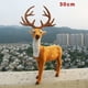 thumbnail image 4 of 15/20/25/30cm Elk de Navidad ciervo de simulación de felpa 2022 decoración de Año Nuevo hogar adornos de regalo de Navidad Noel Navidad Kits de decoración para fiestas Marrón 30 centimetros Cateissary JJ16210-04, 4 of 6