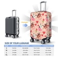thumbnail image 4 of Lsque cow bull with flower and heart Printed Luggage Cover, Travel Luggage Protector,Scratch and Dirt Resistant, Fits 18-32 Inch Luggage-X-Large, 4 of 7