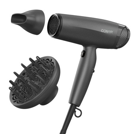 Conair Radiance Boost Hair Dryer Nano-Quartz Technology Includes Diffuser and Concentrator