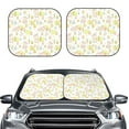 thumbnail image 2 of Balery 2 Piece Easter Rabbit Car Windshield Sun Shade|Foldable Front Windshield Shade for Car Front Window for Most Sedans SUV Truck-Small, 2 of 7
