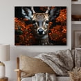 thumbnail image 2 of Designart "Portrait Antelope I" Animals Metal Art Print, 2 of 5