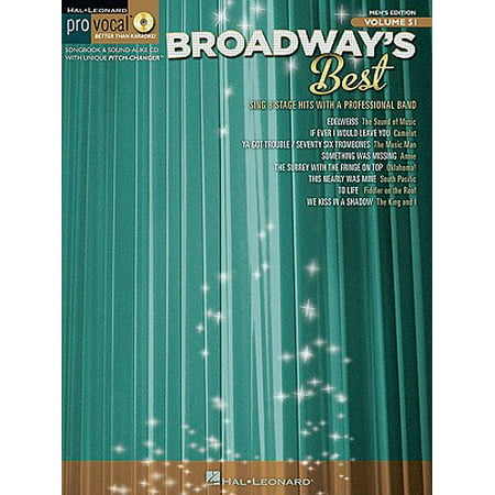 Hal Leonard Broadway's Best Pro Vocal Songbook & CD for Male Singers Volume