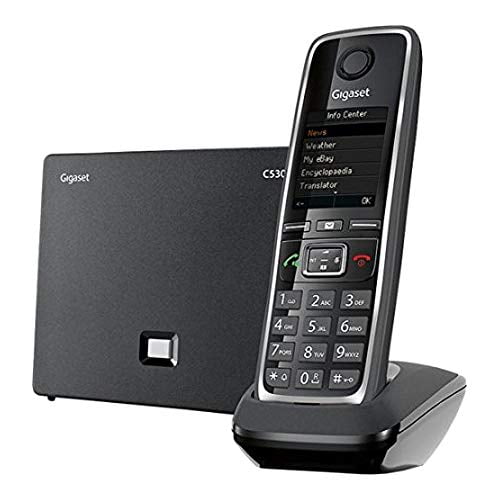 Gigaset GIGASETC530IP Cordless Hybrid Expandable Phone for IP or Landline Calls Gigaset GIGASET
