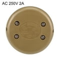 thumbnail image 3 of Uxcell Inline Foot Pedal Push Button Switch,Lamp Control ON/Off Foot switch Golden 2 packs, 3 of 5