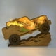 thumbnail image 1 of Lámpara tallada en madera 3D, decorativa creativa para el hogar, ideas divertidas para regalos familiares, decoración navideña para sala de estar y oficina, cálida (coche fresco), 1 of 5