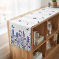 thumbnail image 6 of Table Runners 72 Inches Long Dress Scarves, Purple Floral Farmhouse Kitchen Table Runner, Coffee Tablerunners, Spring Lavender Daisy Butterflies Botanical 16x72 Inch, 6 of 9