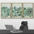 thumbnail image 2 of wall26 Framed Canvas Print Wall Art Set Desert Succulent Variety Closeup Floral Plants Photography Realism Southwest Group Colorful Cool for Living Room, Bedroom, Office - 24"x36"x3 Natural, 2 of 5